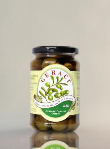 Squeezed green olives in brine - Geraci
